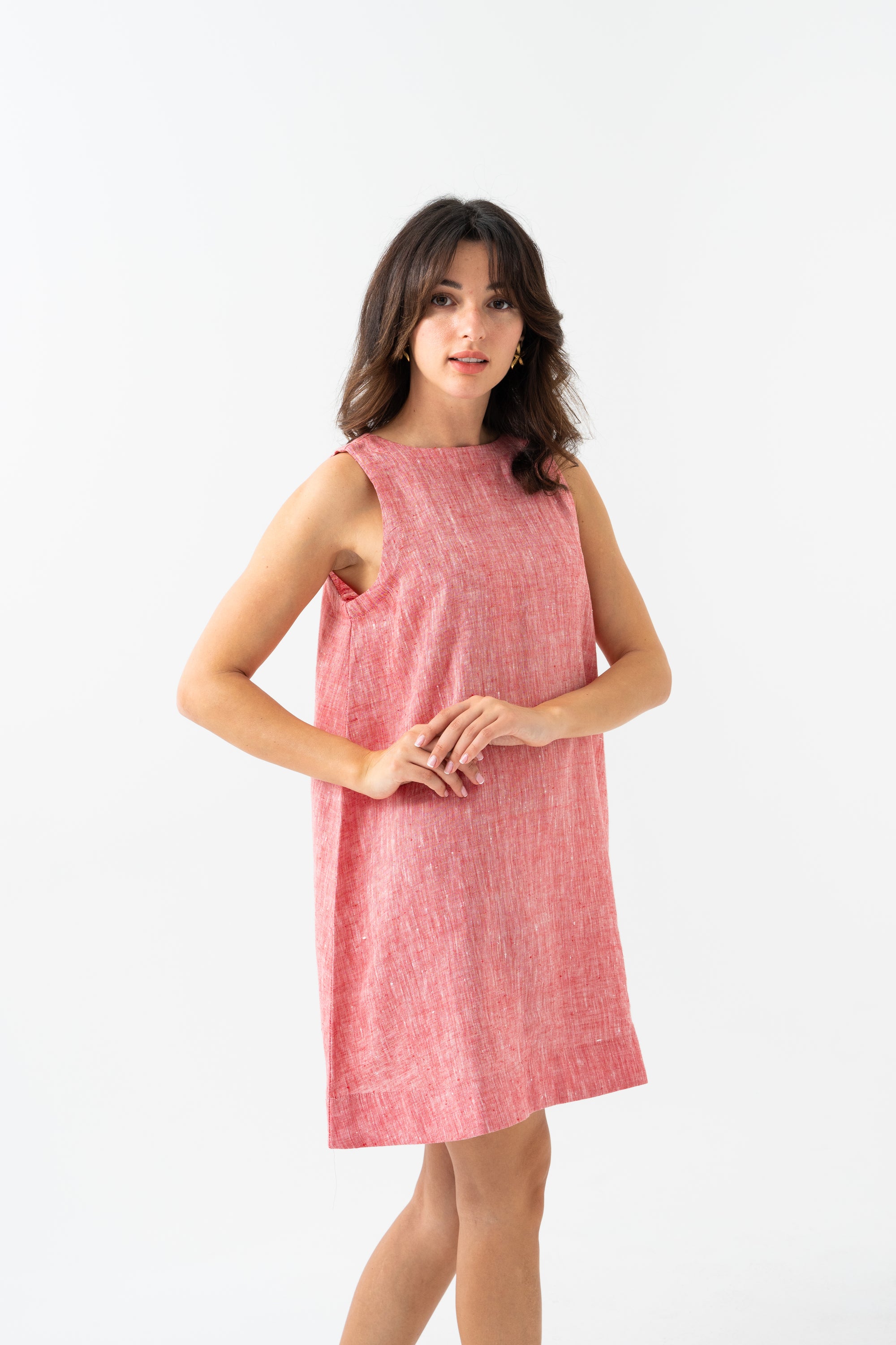 Hemp Dress - Strawberry Red