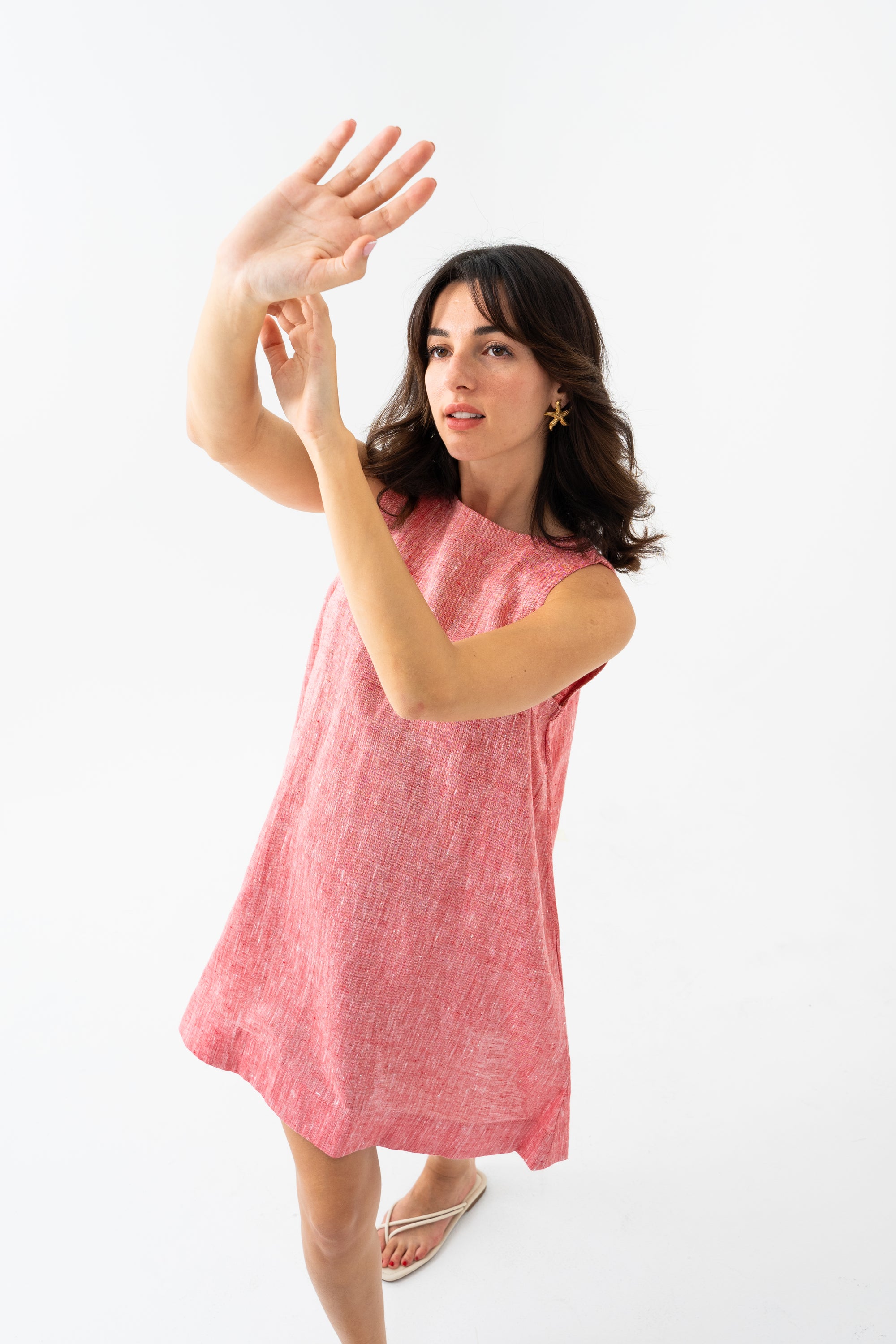 Hemp Dress - Strawberry Red