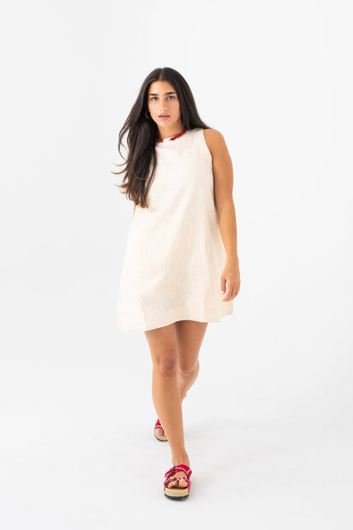 Hemp Dress - Light Beige