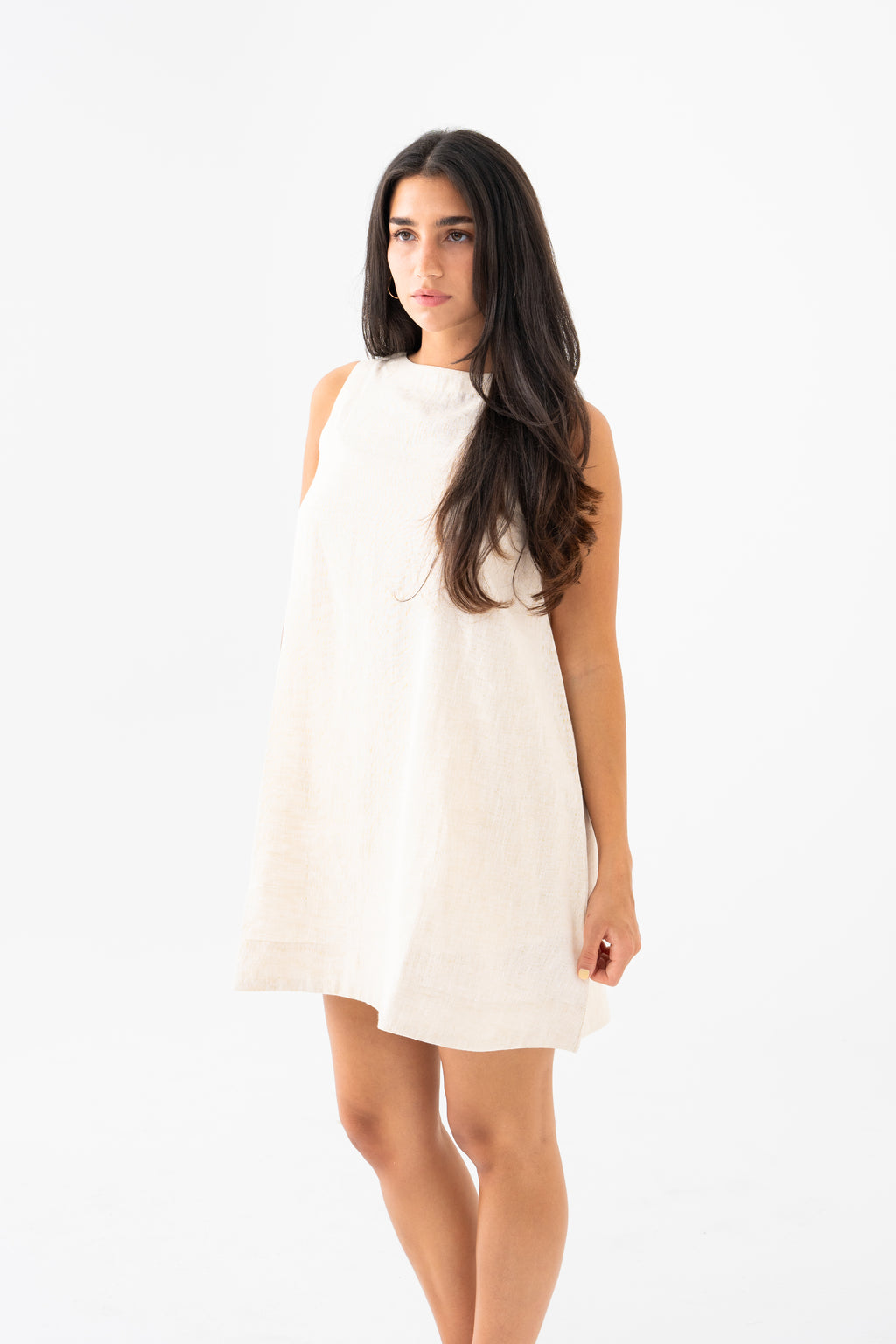 Hemp Dress - Light Beige