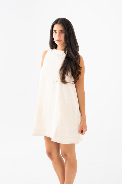 Hemp Dress - Light Beige