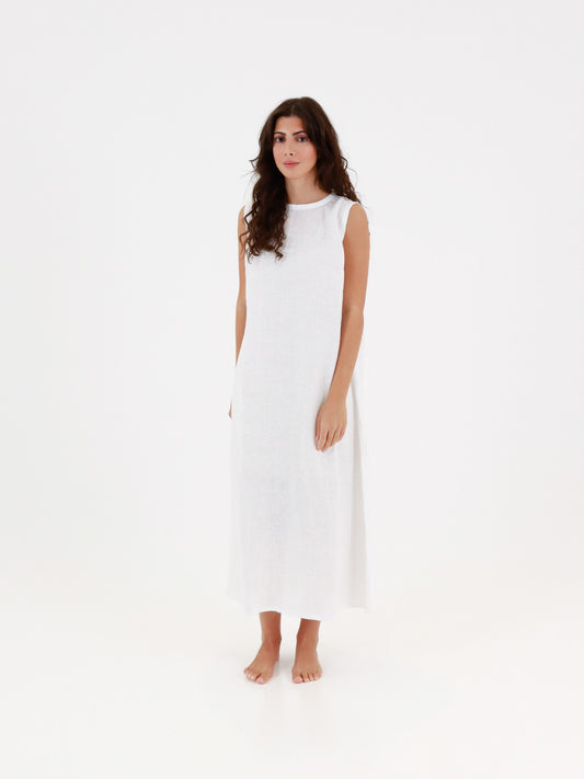 Hemp Dress - White