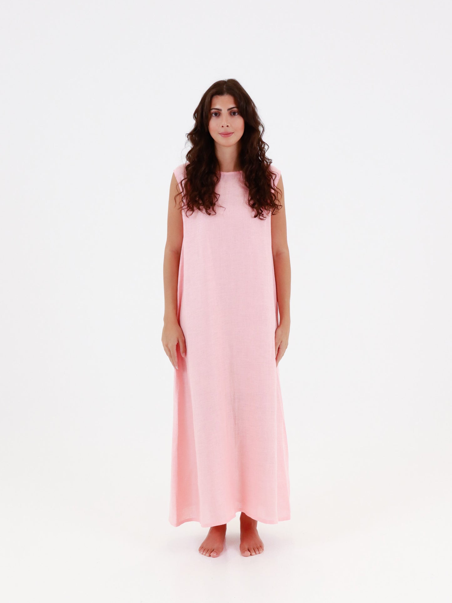 Hemp Dress - Peachy Pink