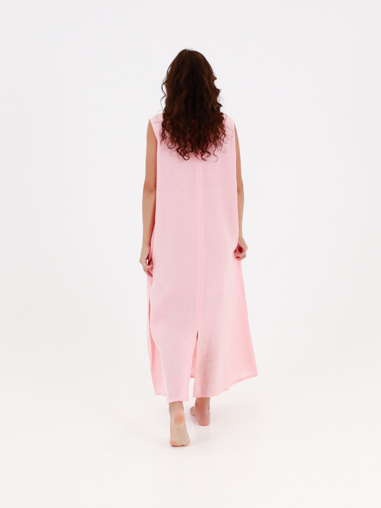 Hemp Dress - Peachy Pink