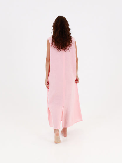 Hemp Dress - Peachy Pink