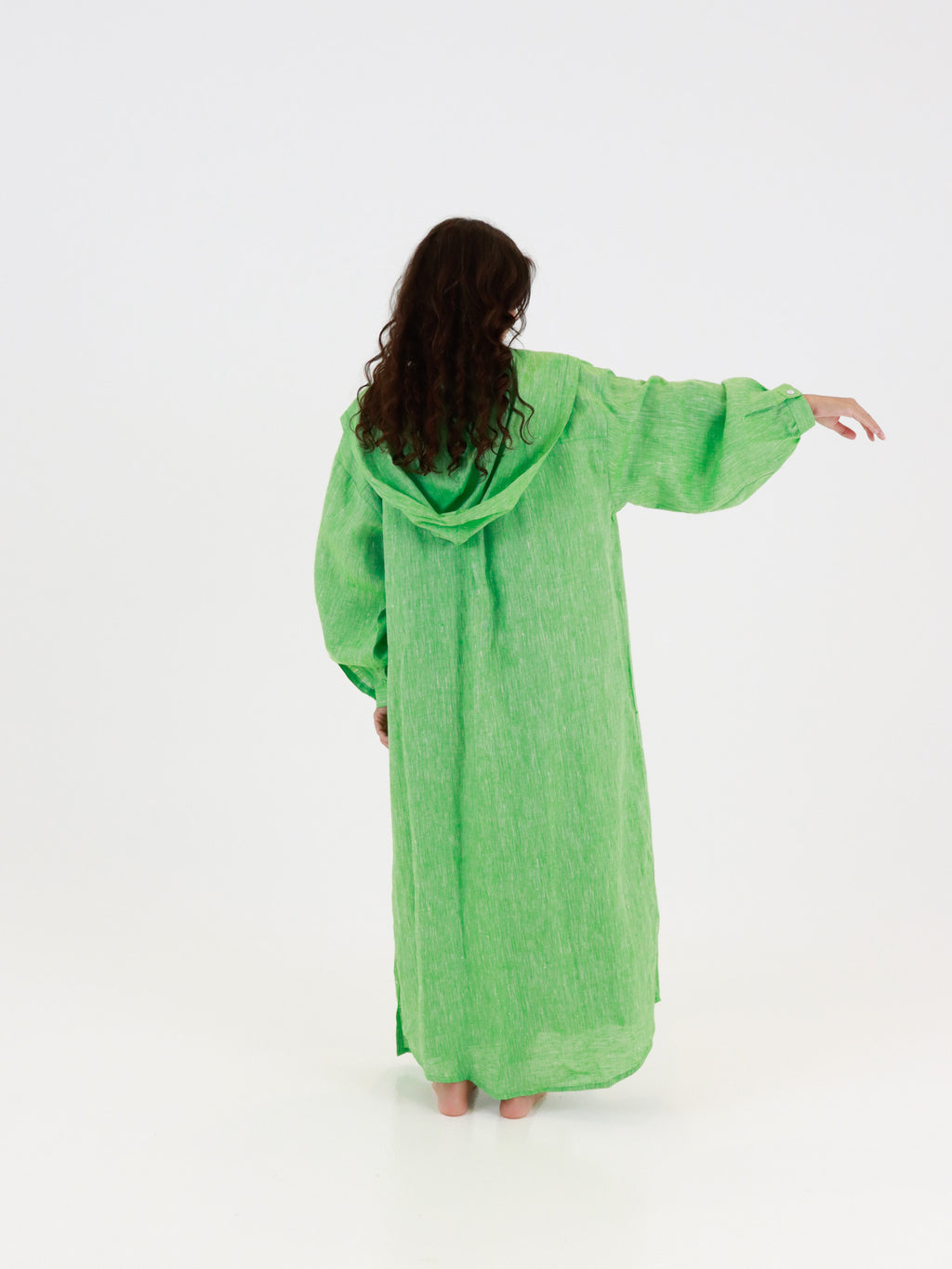 Hemp Kaftan & Dress Set - Apple Green