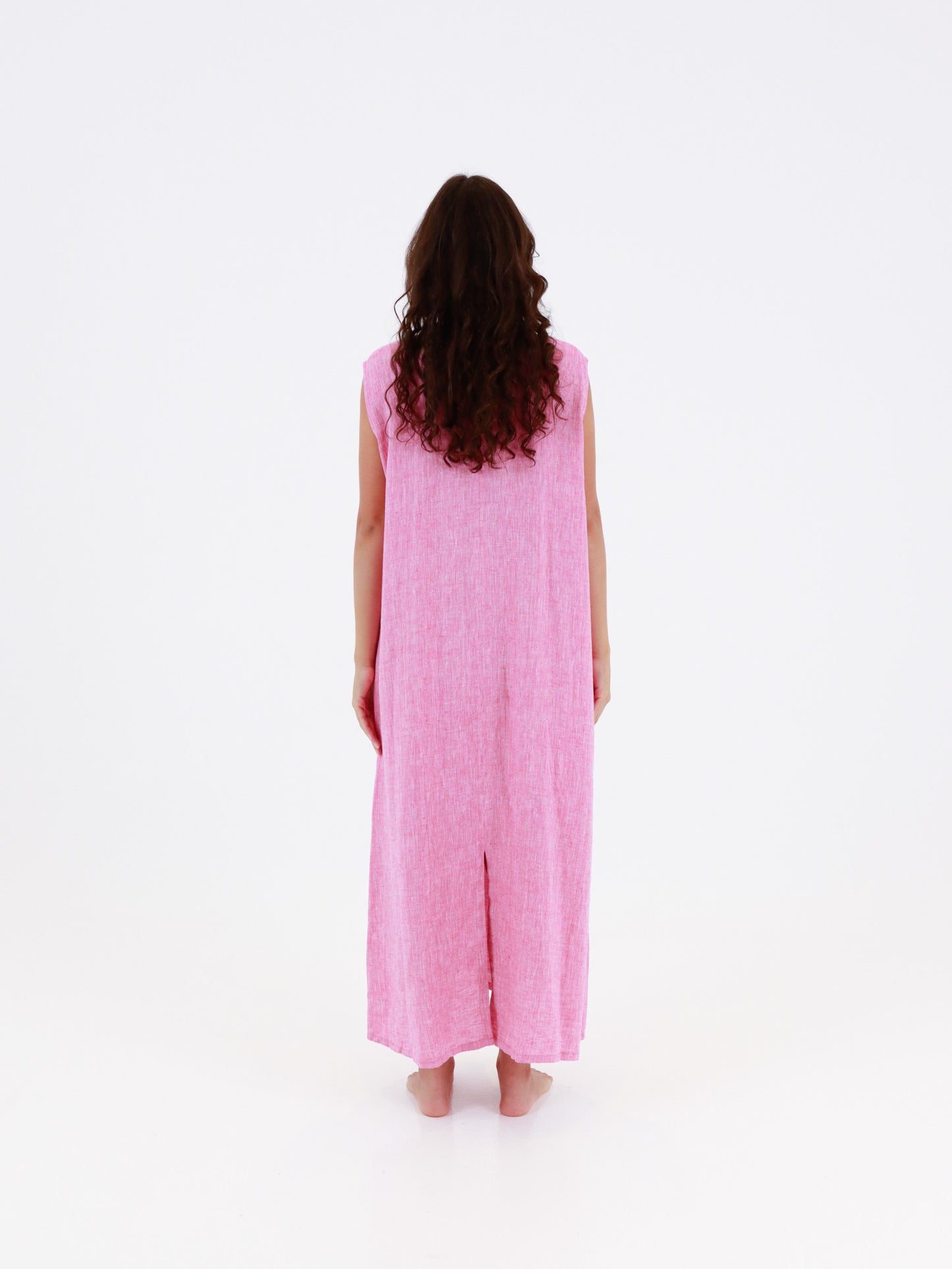 Hemp Dress - Fuchsia Pink